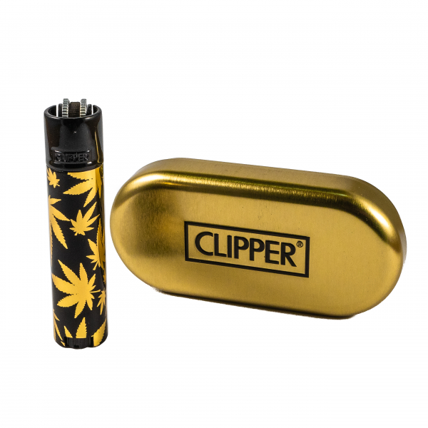 

Зажигалка Clipper Metal Leaves Black Gold(2579)