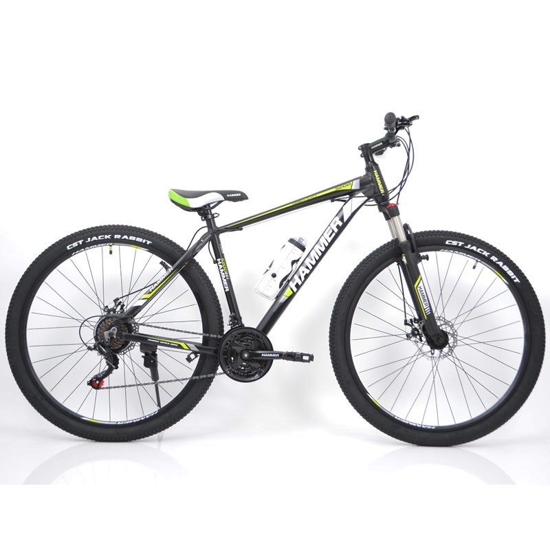 

Горный Велосипед HAMMER-29 Black Blue MTB Shimano Черно - Зеленый