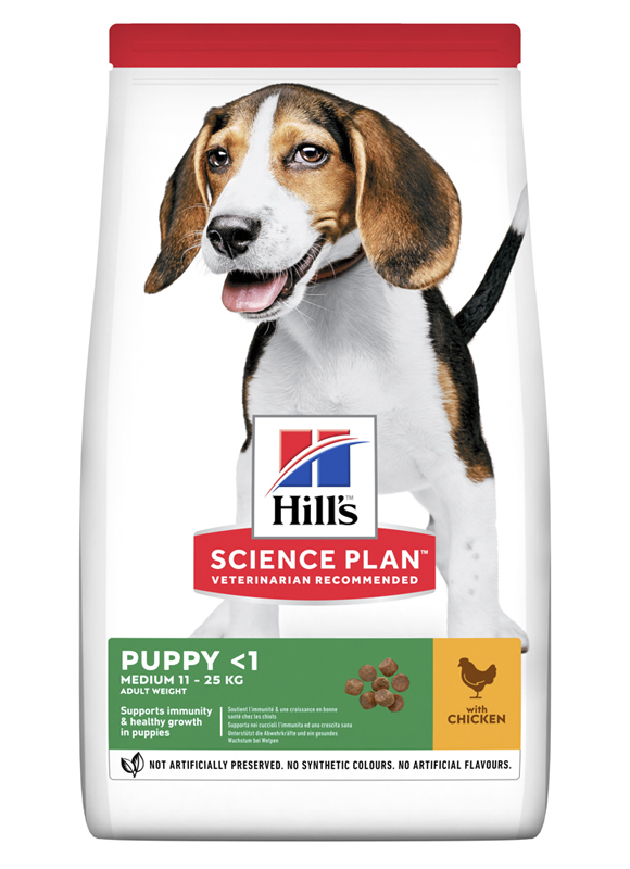 

Сухой корм HILL'S SCIENCE PLAN Puppy Medium для Щенков с Курицей - 14 кг