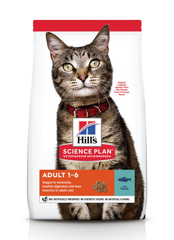 

Сухой корм HILL'S SCIENCE PLAN Adult для кошек с тунцом - 1,5 кг