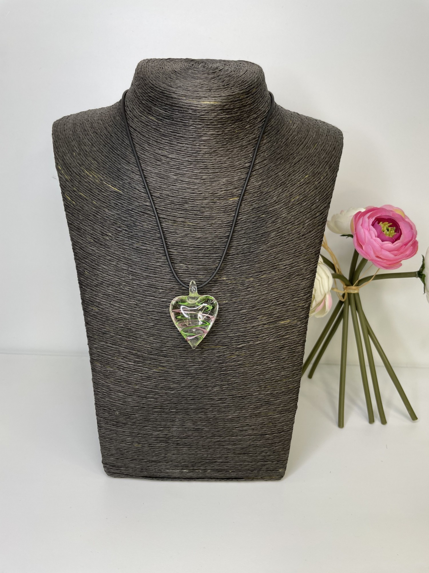 

Кулон Antica Murrina из муранского стекла cuore verde