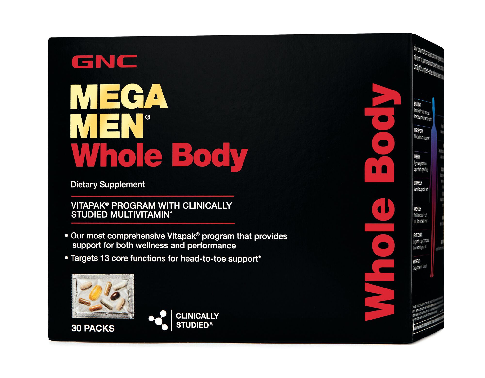 

Витамины GNC Mega Men Whole Body Vitapak 30 пакетов (4384303297)