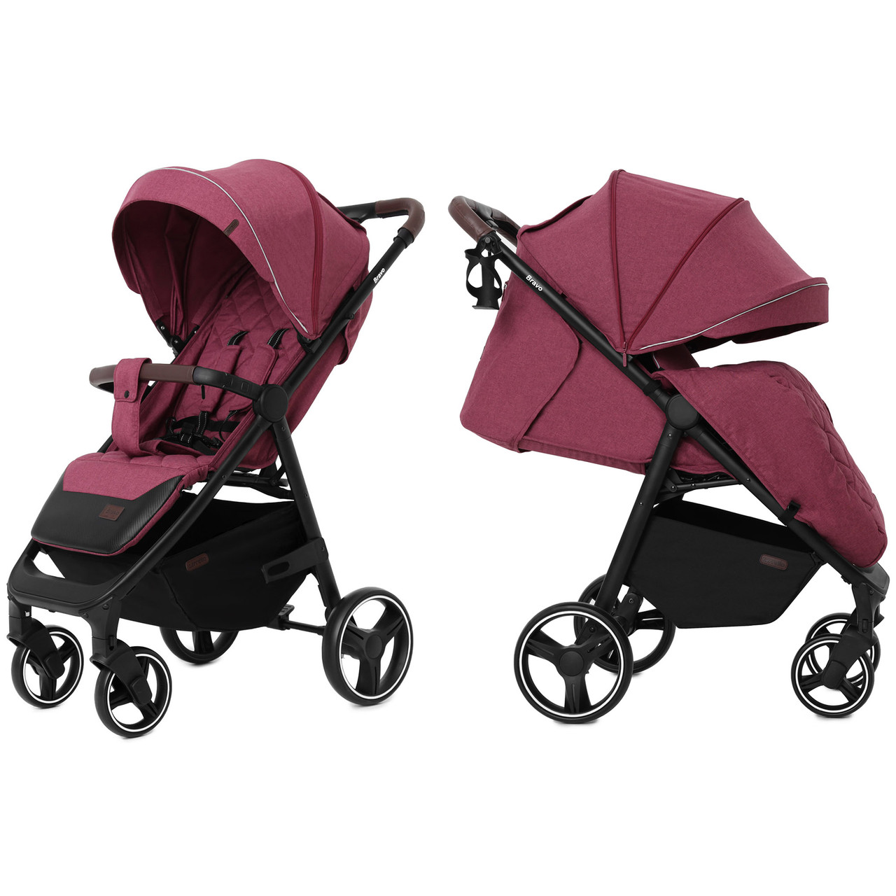 

Коляска прогулочная CARRELLO Bravo CRL-8512 Chili Red +дождевик L