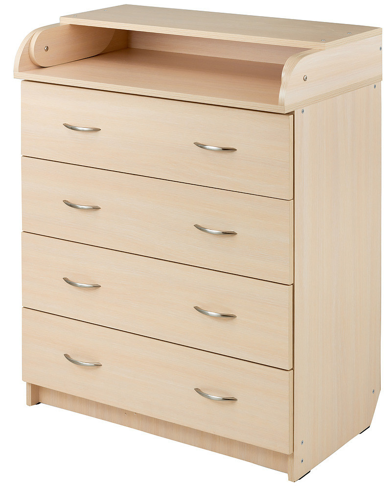 

Пеленальный комод Babyroom Комод 4 тел.Big 102x80x50 дуб молочный