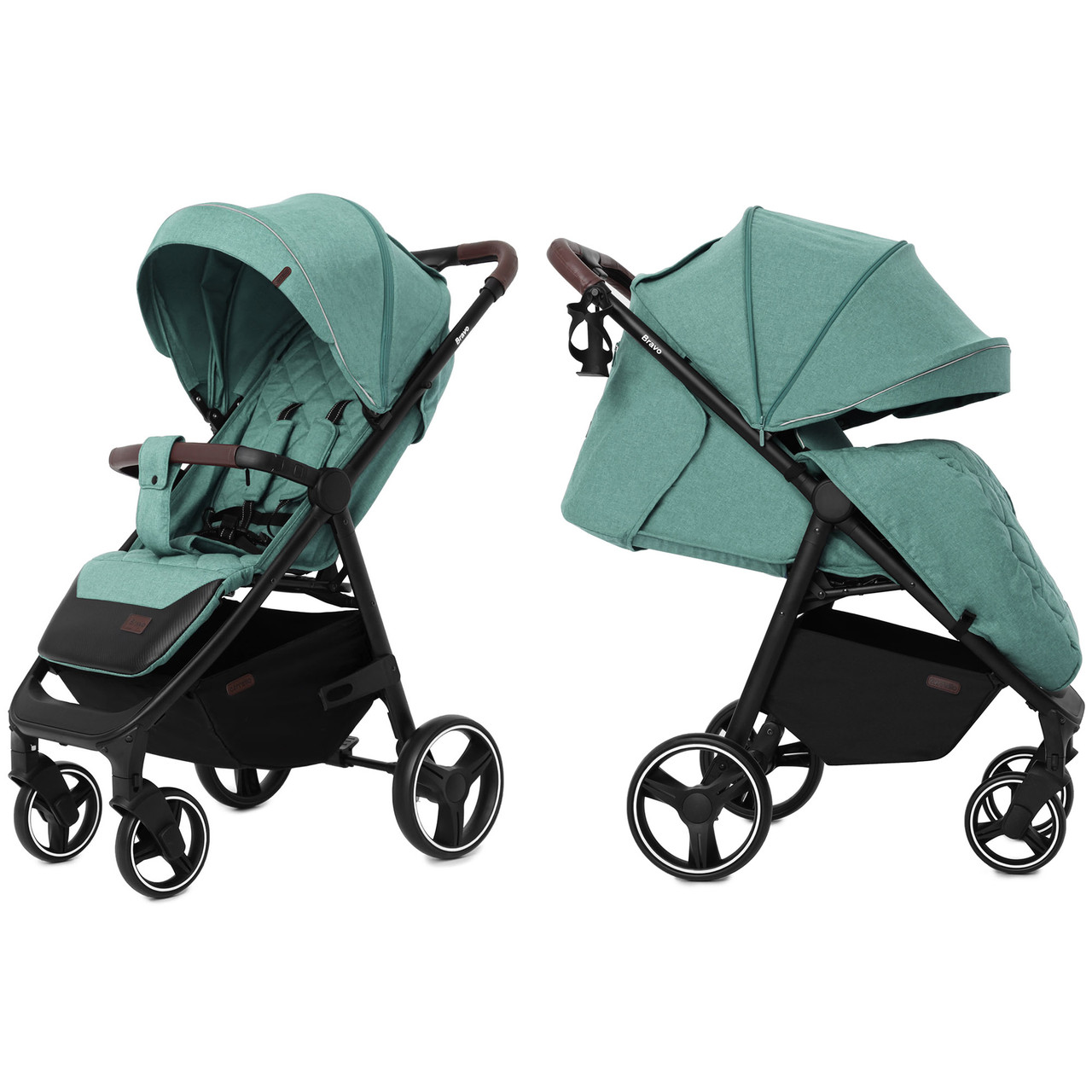 

Коляска прогулочная CARRELLO Bravo CRL-8512 Basil Green +дождевик L