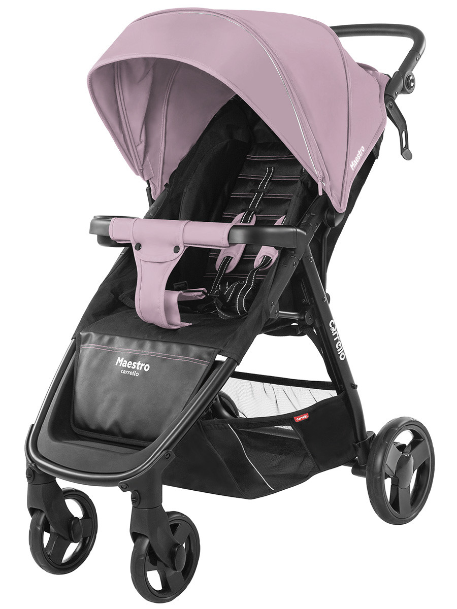 

Коляска прогулочная с амортизацией на всех колесах CARRELLO Maestro CRL-1414 Cloud Pink