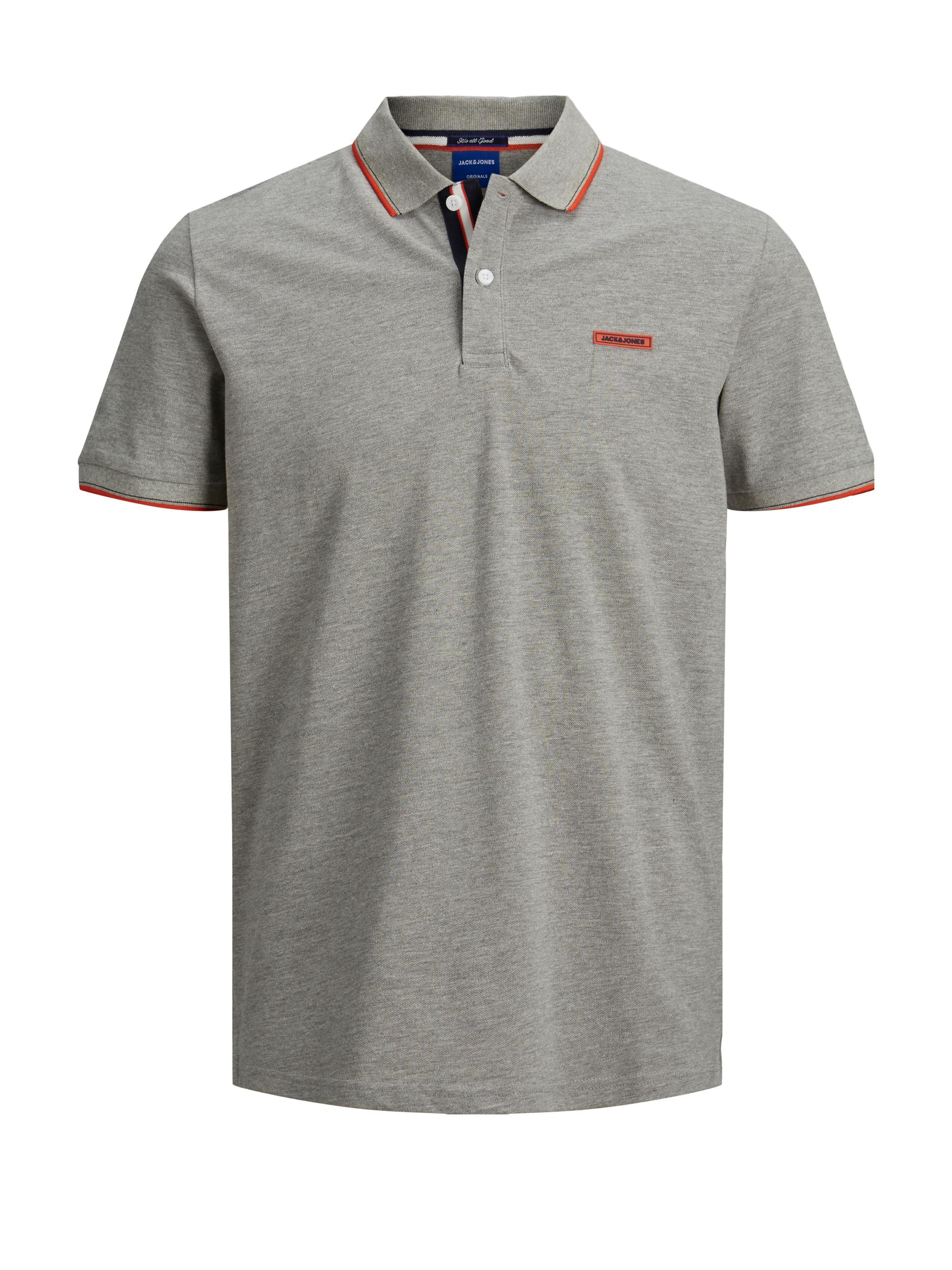

Поло Jack&Jones LONDON POLO SS 12183700 Light Grey Melange  серый, Поло Jack&Jones LONDON POLO SS 12183700 Light Grey Melange M серый