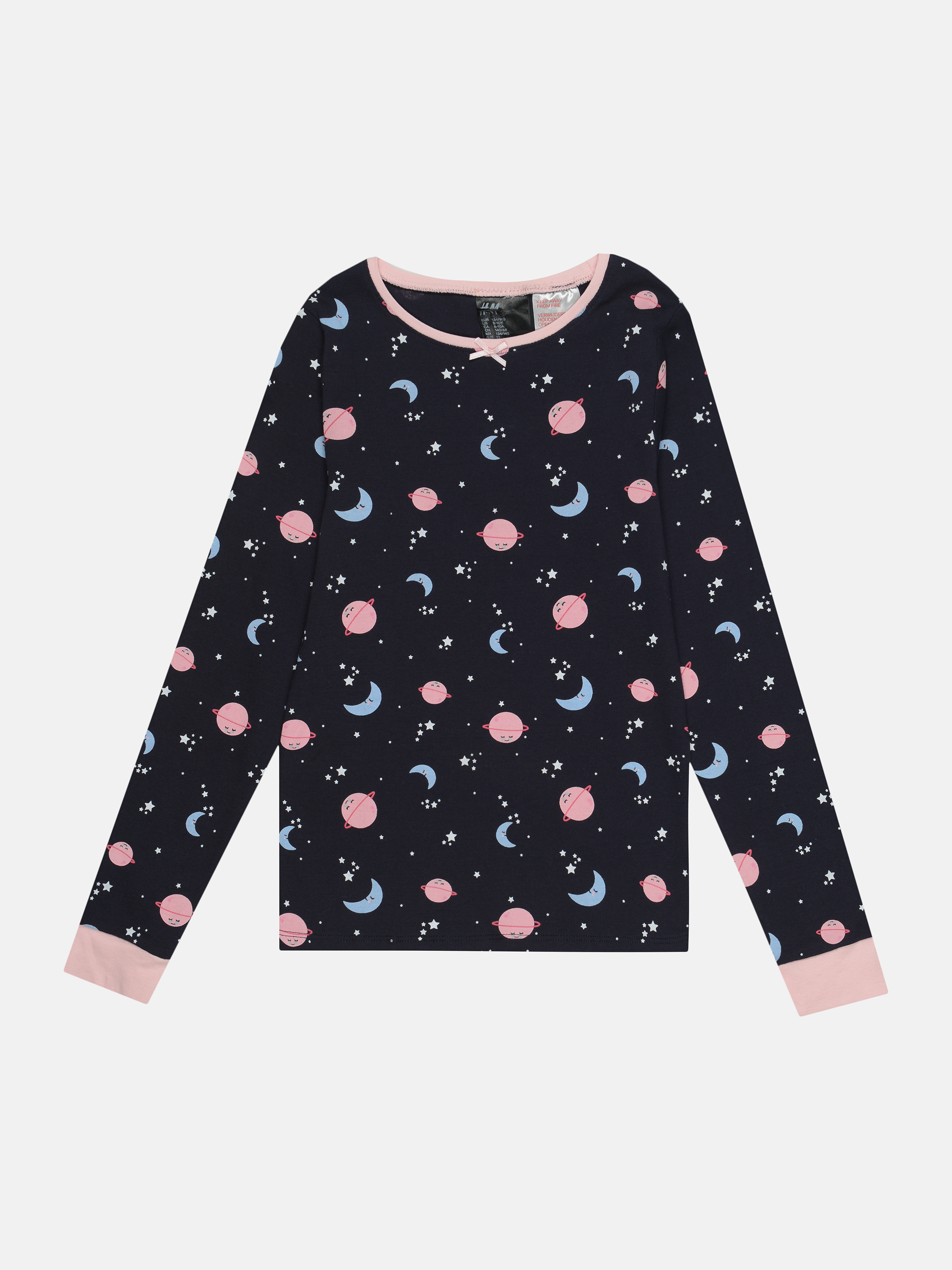 

Лонгслив для сна H&M 134 140см темно синий принт 230262376502