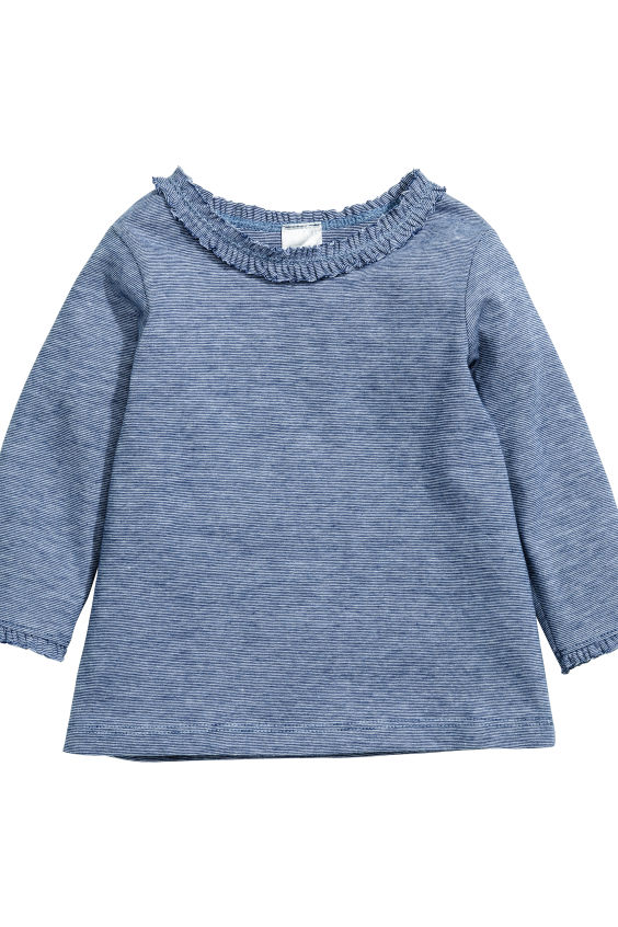 

Лонгслив H&M 98см синий белая полоска 6980139