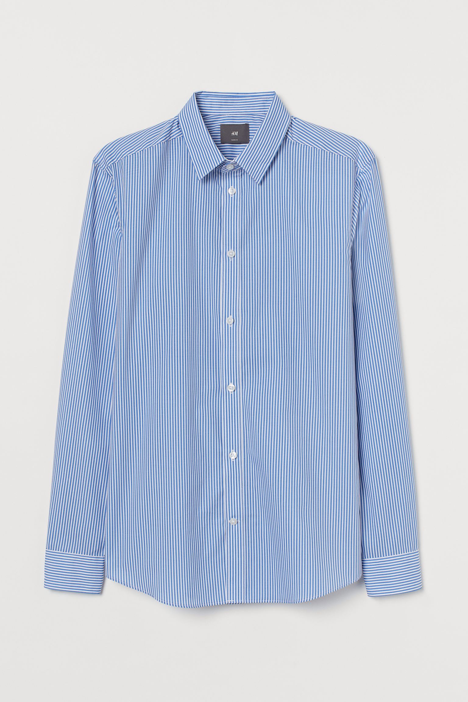 

Рубашка H&M XS голубой полоска 237817580