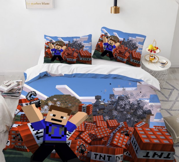 

Комплект постельного белья из трех частей с 3D рисунком Roblox Роблокс №13