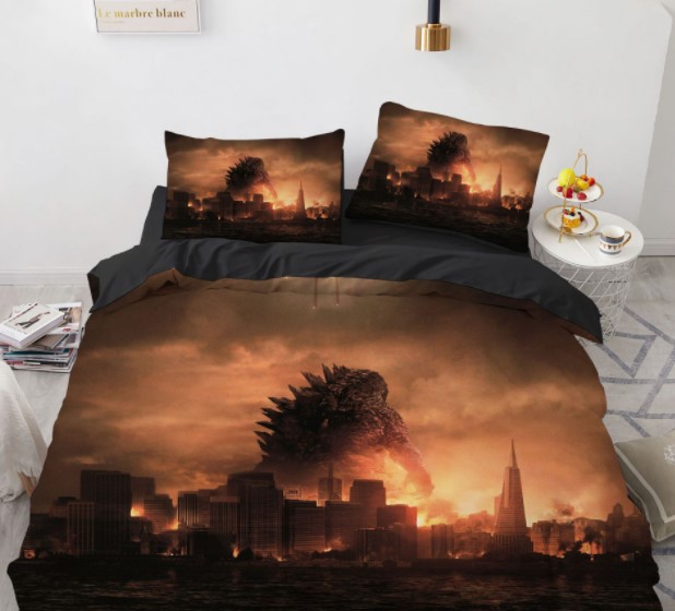 

Комплект постельного белья с 3D рисунком Годзилла #28