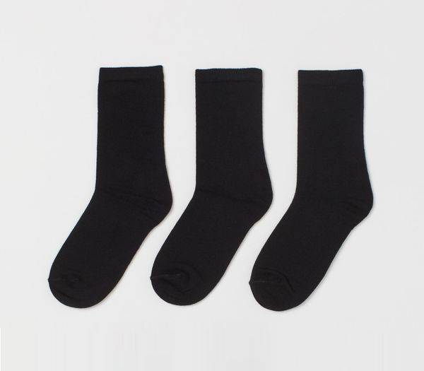

Носки (3 шт.) H&M 34-36 Черные (1099-598)