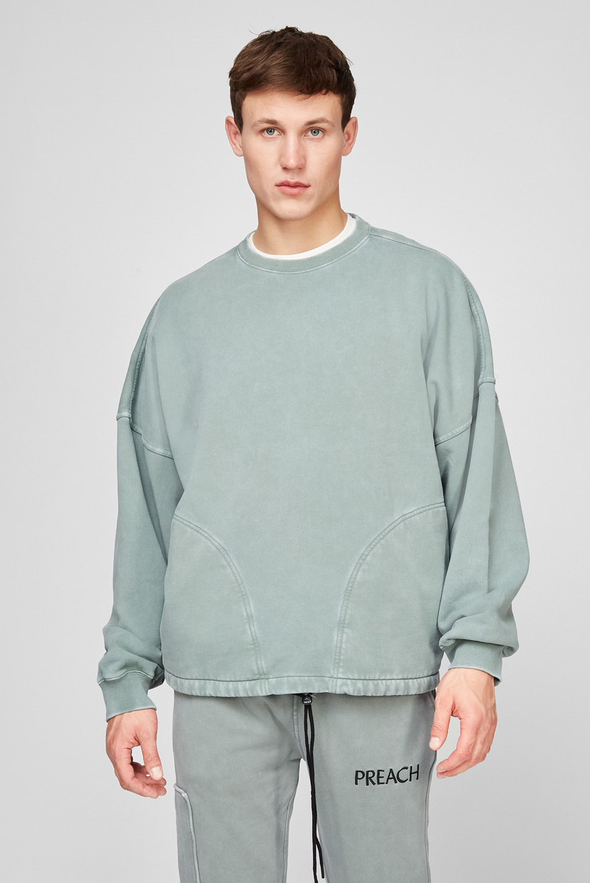 

Мужской мятный свитшот Sidepocket Character C Preach S 205988