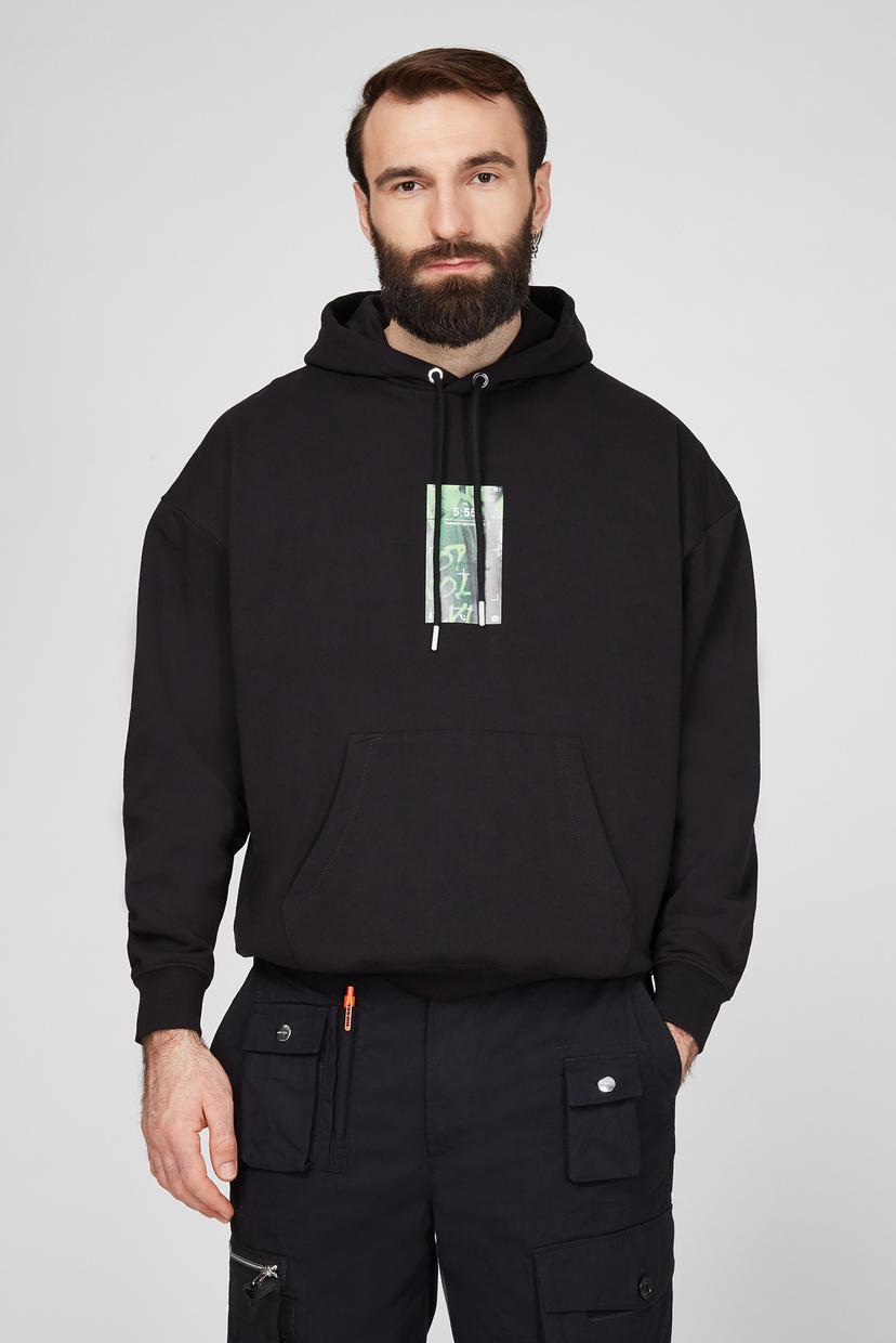 

Мужское черное худи S-UMMER Diesel M A02318 0TAZM