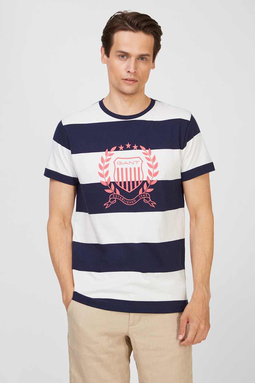 

Мужская футболка в полоску CREST STRIPE 433 Gant XL 2003098