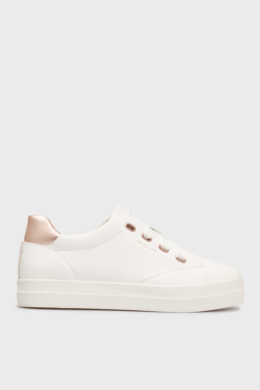 

Женские белые кожаные сникеры AVONA Gant 39 22531536