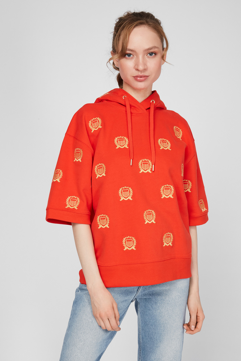 

Женское оранжевое худи CREST EMB SS SWEAT Gant S 4203661