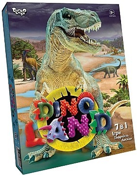 

Игровой набор Креативное творчество "Dino Land" 7 в 1, укр - Danko Toys