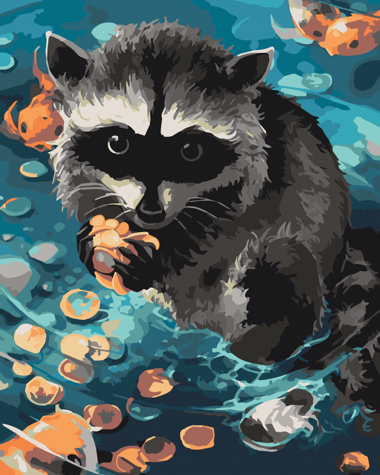 

Картина по номерам Art Craft "Енот Ракун" 40х50 см 11615-AC