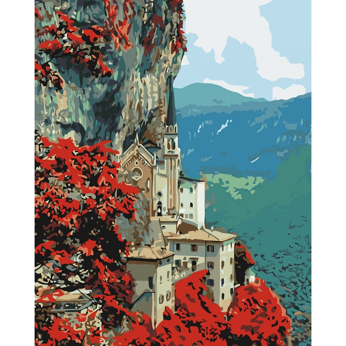 

Картина по номерам"Madonna della Corona" Идейка IDK2258, 40х50 см