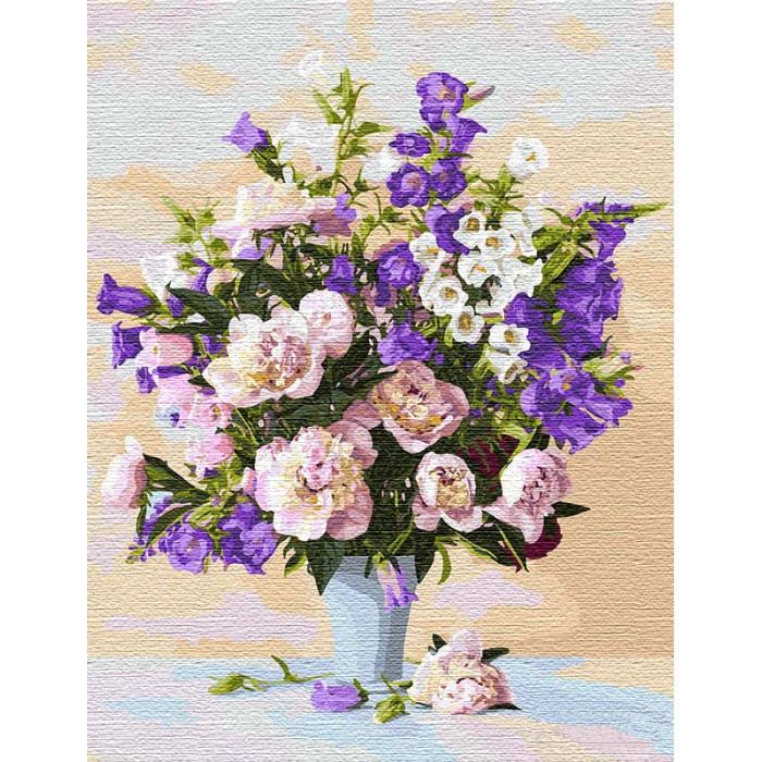

Картина по номерам "Яркие колокольчики (big)" 50*65см Идейка IDK13113