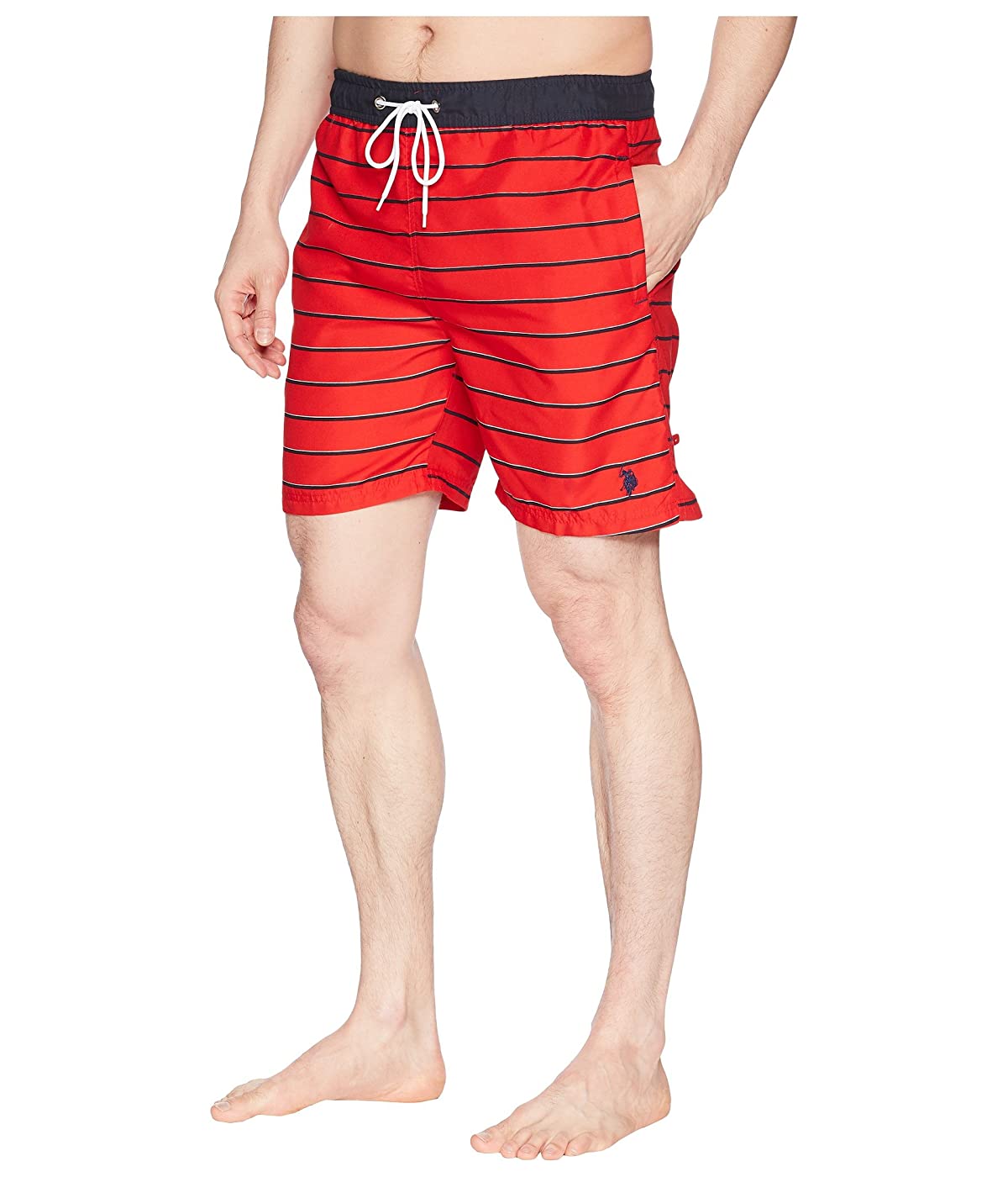 

Шорты для плавания U.S. POLO 7" Pinstripe Print Swim Shorts Engine Red, Шорты для плавания U.S. POLO 7" Pinstripe Print Swim Shorts Engine Red, XL (50)