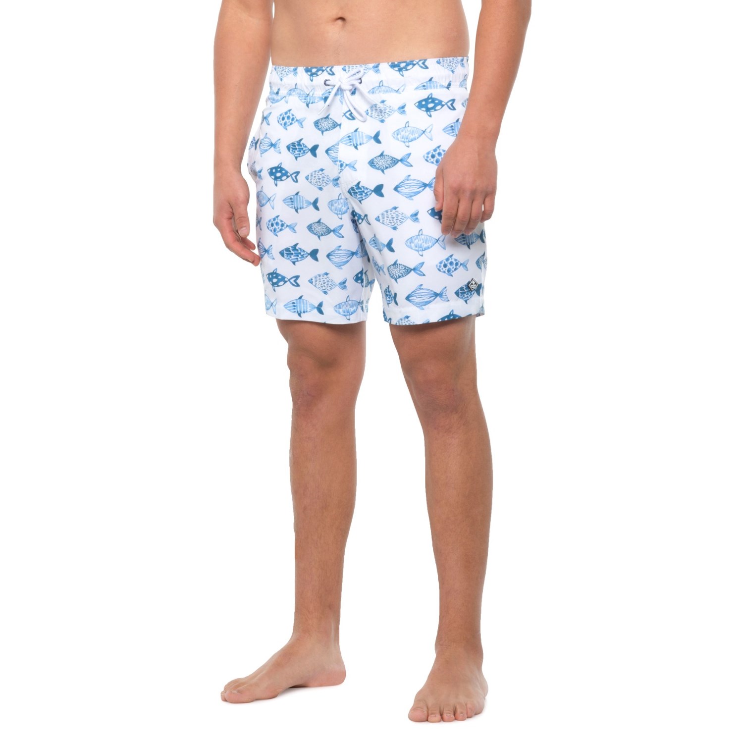 

Шорты для плавания Sperry Fish Print Swim Volley Shorts White, XL (50)