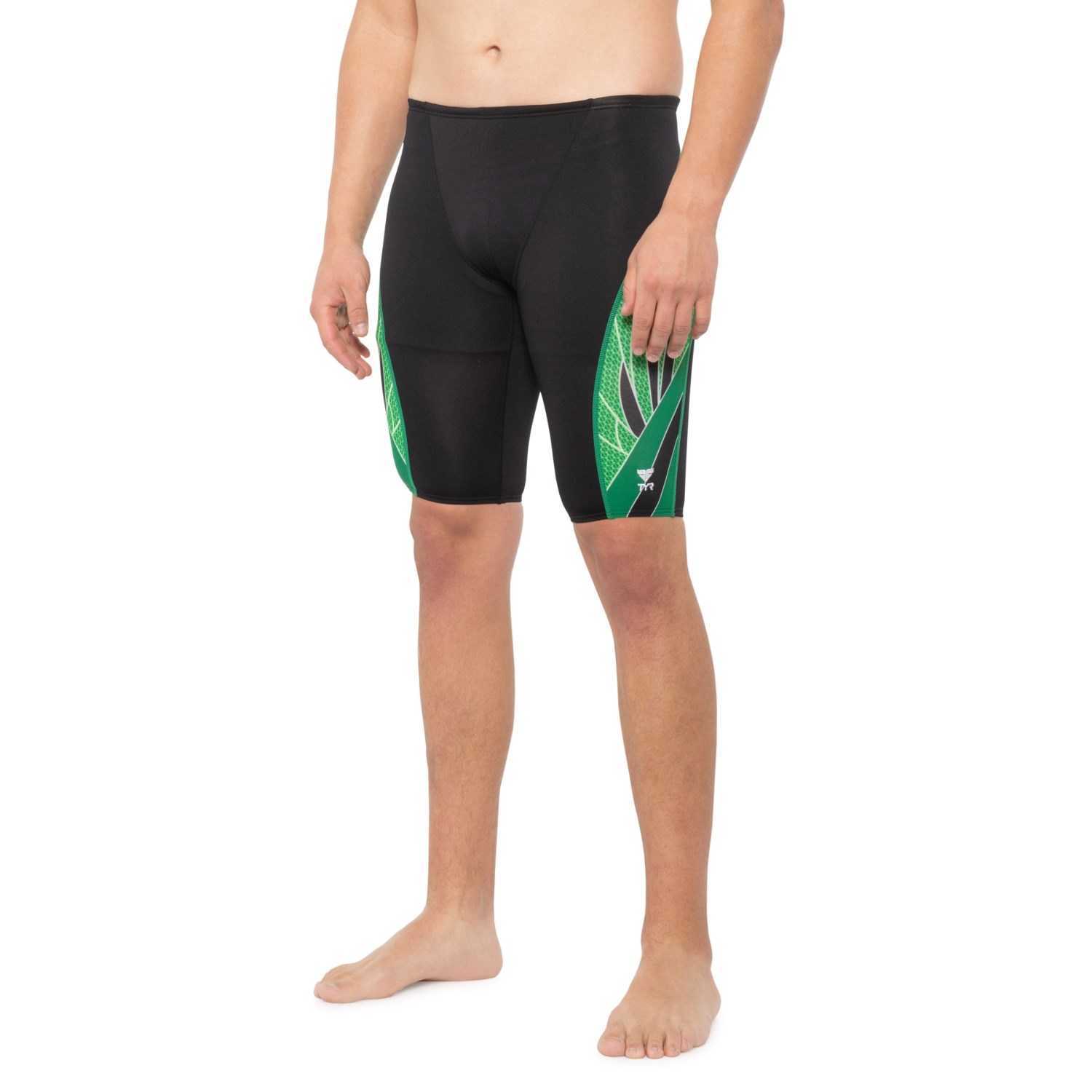 

Шорты для плавания TYR Phoenix Splice Jammer Swimsuit - UPF 50+ Black/Green, 34W 32L