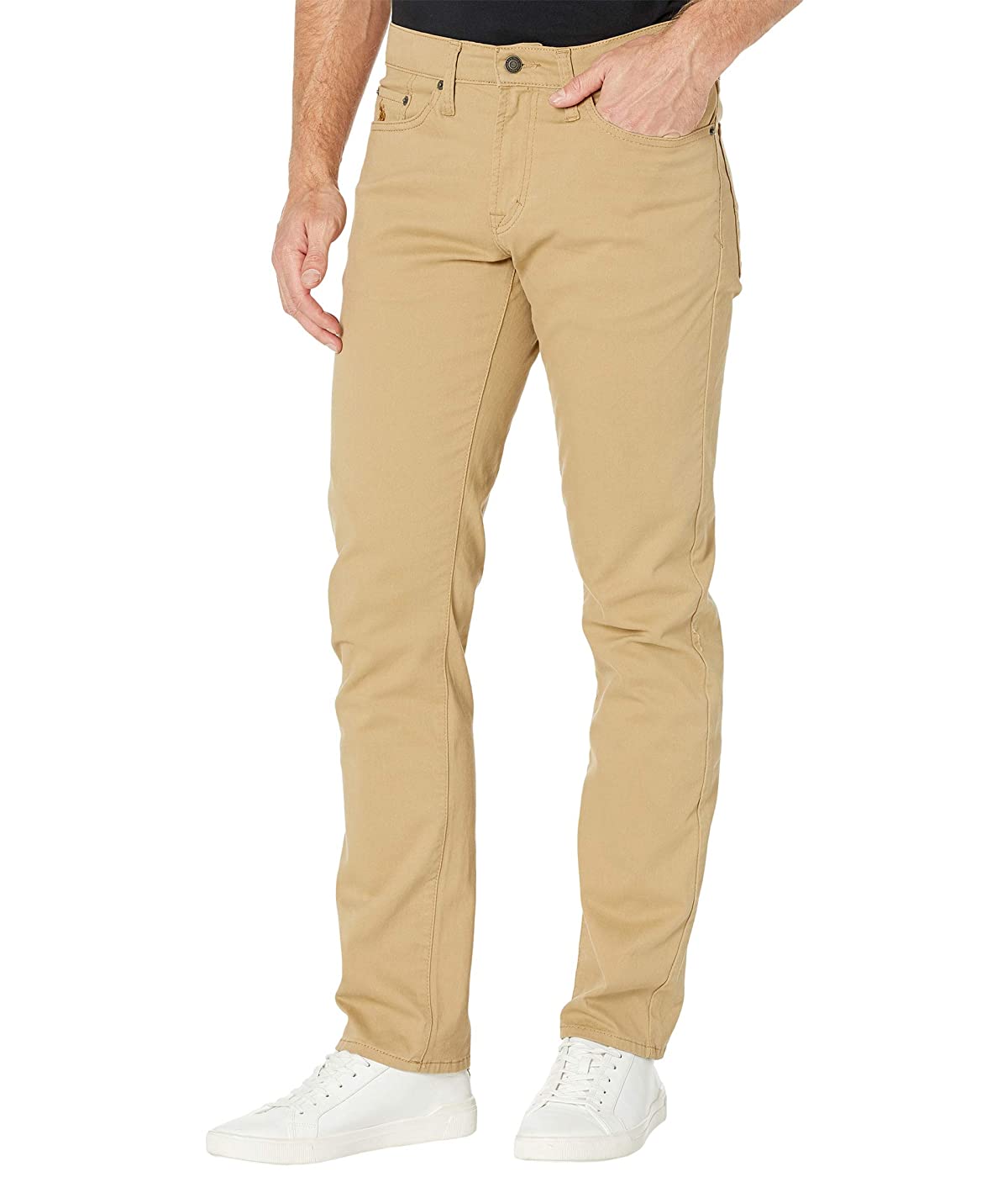 

Брюки U.S. POLO Slim Straight Stretch Five-Pocket Pants Honey, 38W 32L