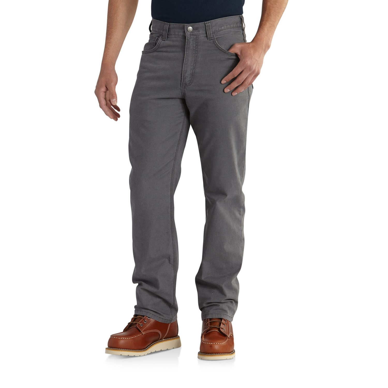 

Брюки Carhartt Rugged Flex Rigby Five-Pocket - Factory Seconds Gravel, 40W 32L