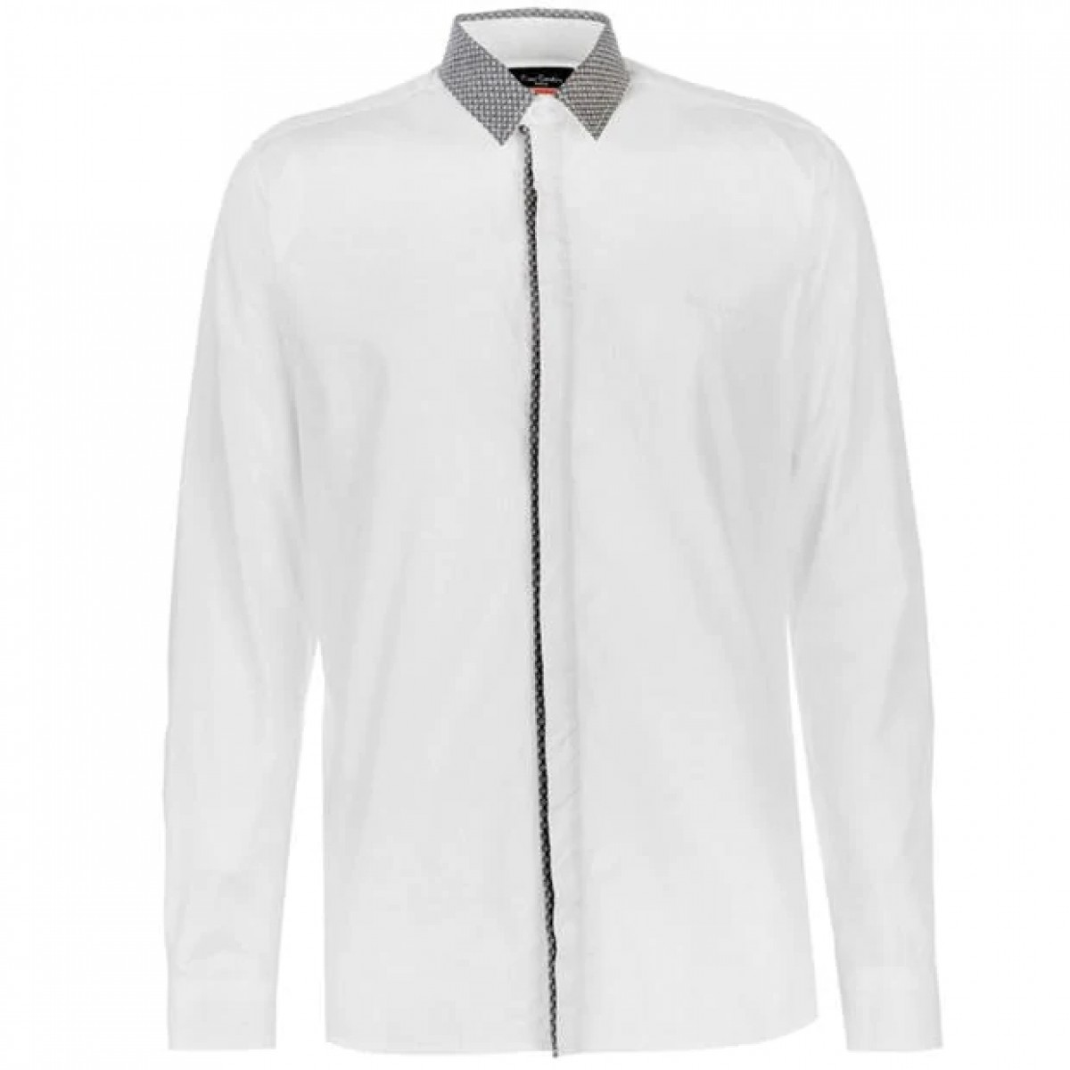 

Рубашка Pierre Cardin Jacquard Collar White,  (46, Рубашка Pierre Cardin Jacquard Collar White, M (46)