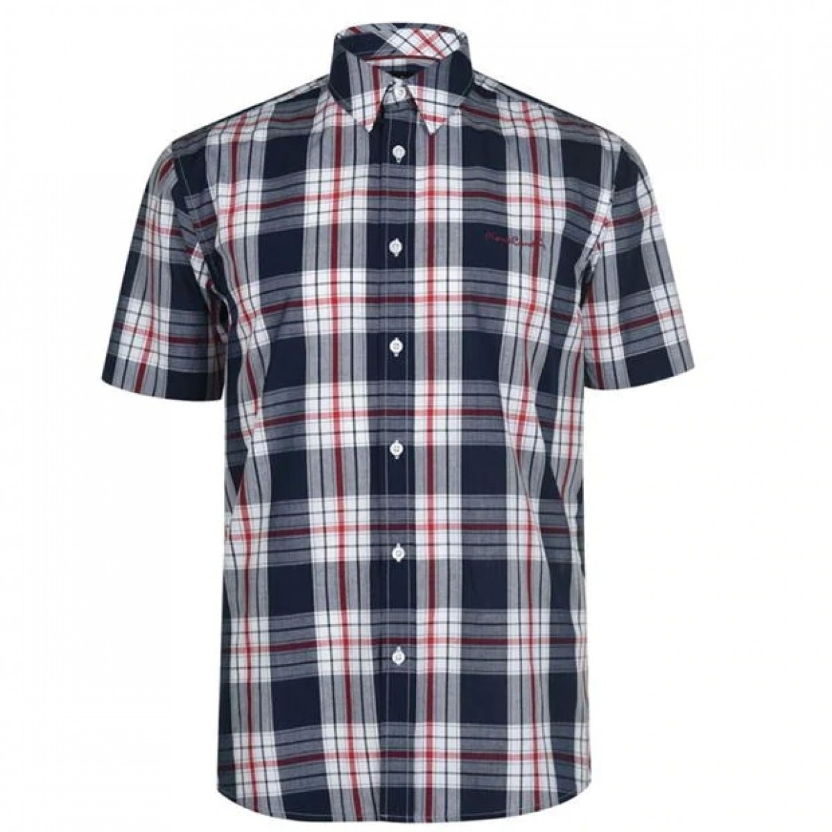 

Рубашка Pierre Cardin Check Print Sleeve Navy/Red/White, XXL (52)