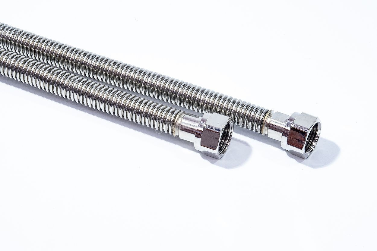 

Гибкий металический шланг AQUA FLEX ВР+ВР 1/2" L 200 см с латунной гайкой