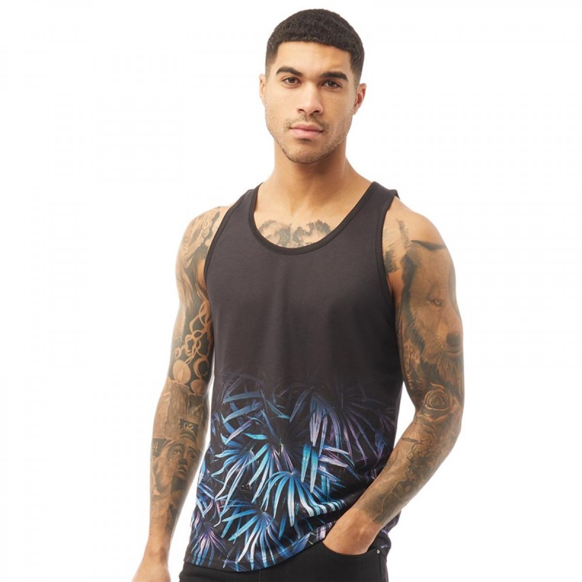 

Майка Fluid Gradient Print Vest Black Black, S (44)