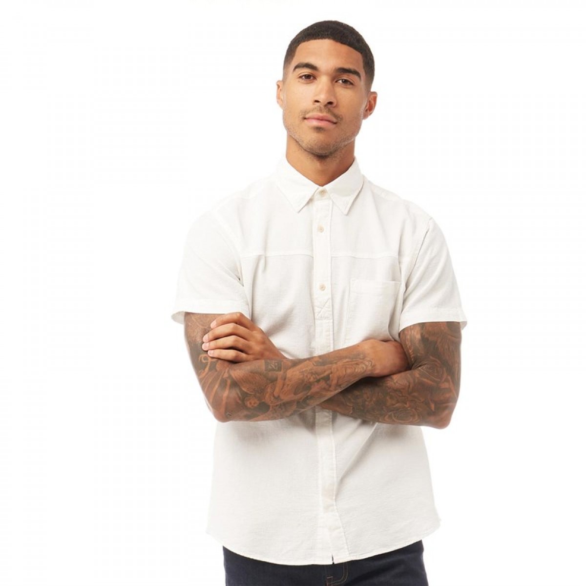 

Рубашка JACK AND JONES Waffel Shirt White White, S (44)
