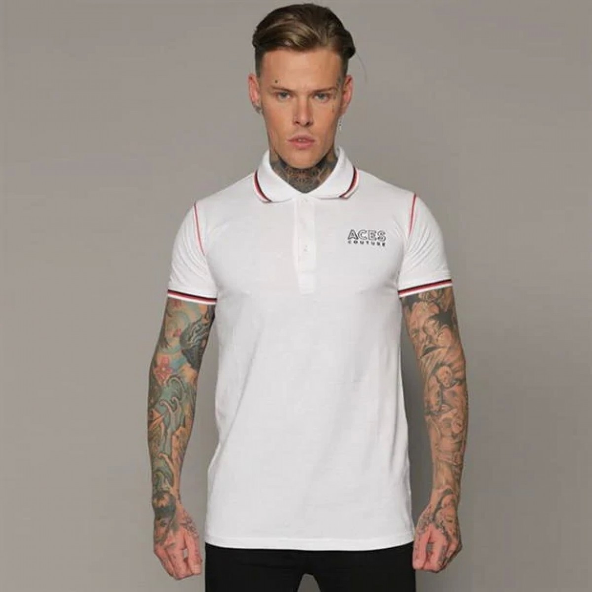 

Поло Aces Couture Statement White,  (50, Поло Aces Couture Statement White, XL (50)