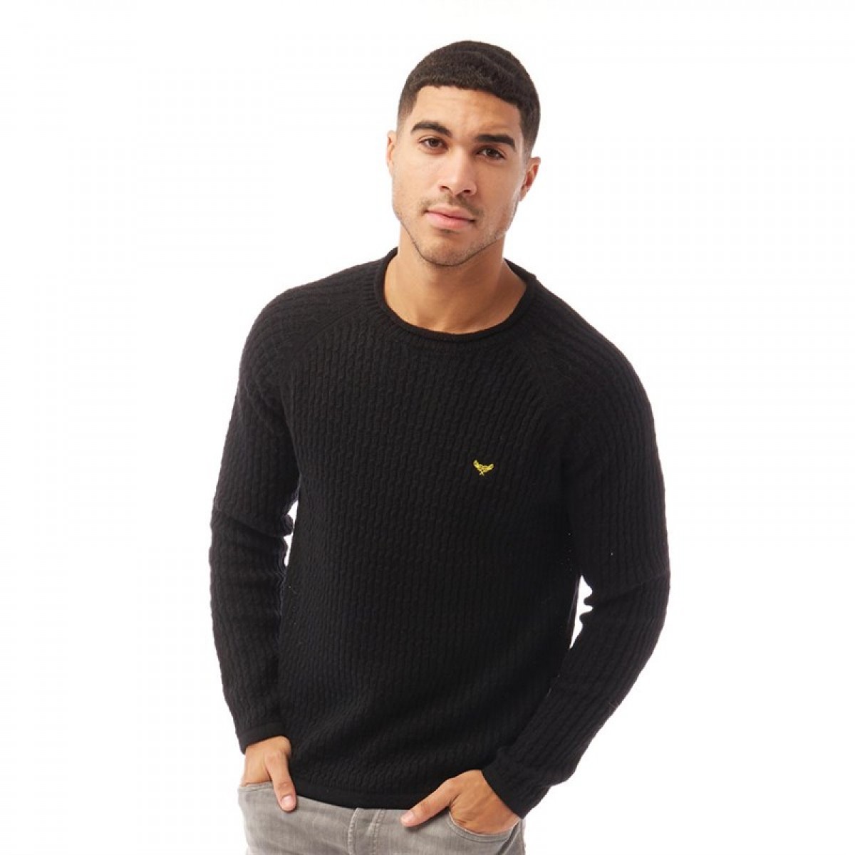 

Джемпер THREADBARE Beynon Neck Black Black, M (46)
