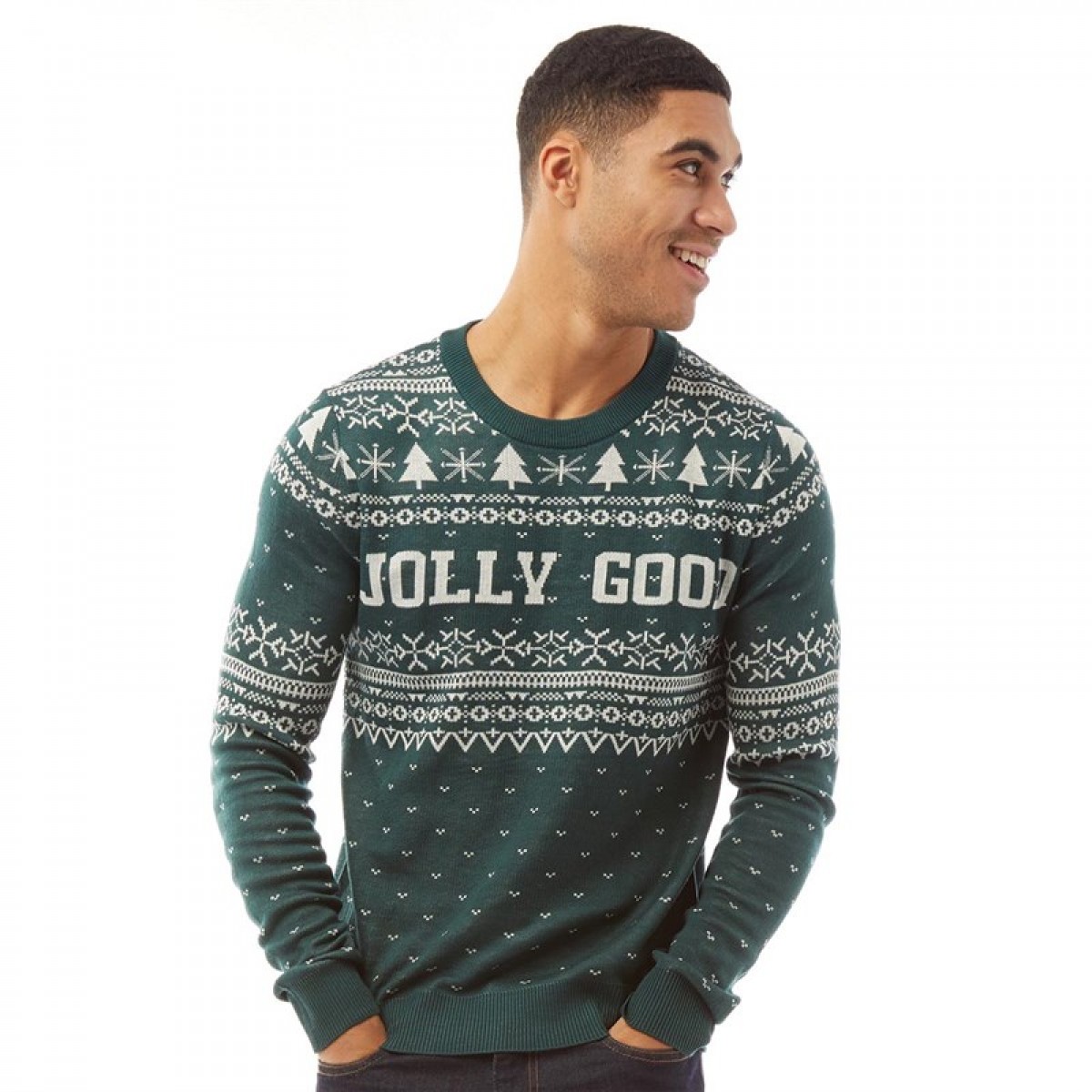 

Джемпер JACK AND JONES Jorfeast Neck Knit Sea Moss Bottle Green, XXL (52)