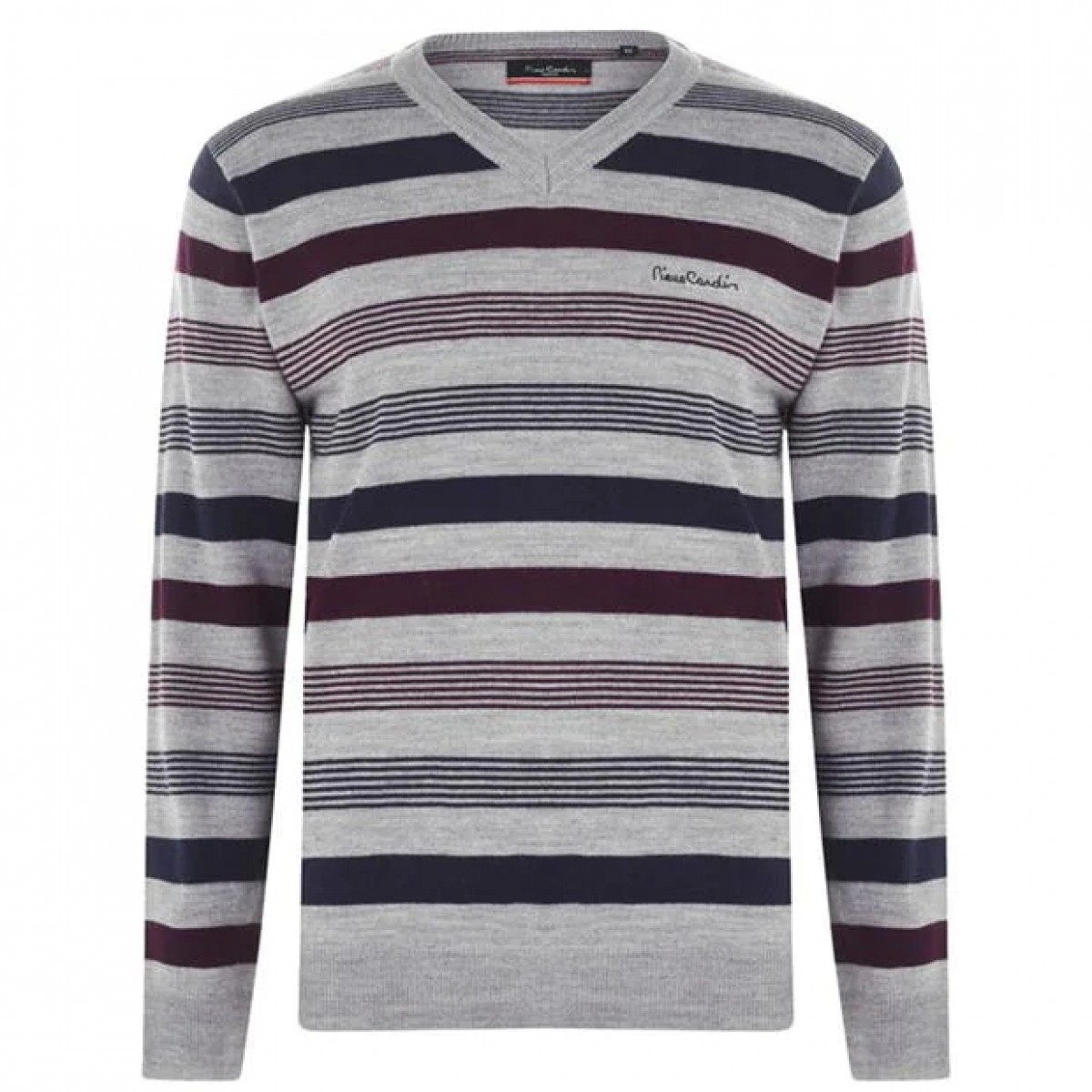

Джемпер Pierre Cardin Mix Stripe Knit Grey M/Burgundy, S (44)