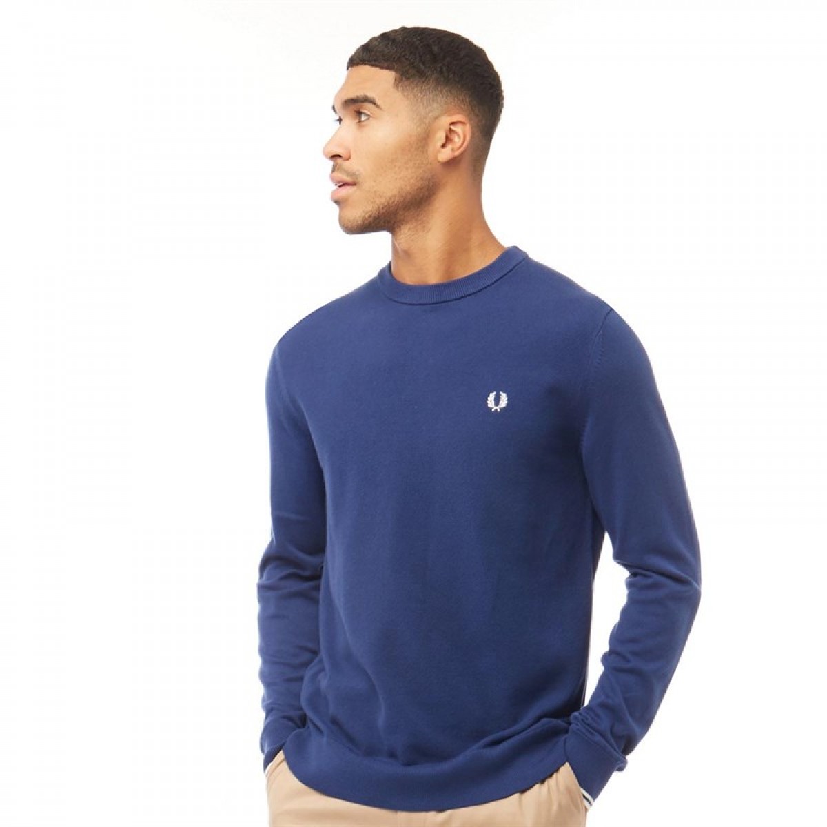 

Джемпер Fred Perry Textured Front Panel Medieval Blue Blue, XS (42)