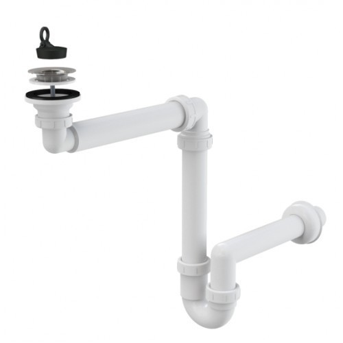 

Сифон Alcaplast A413 для умывальника Ø40 экономит пространство Ø63