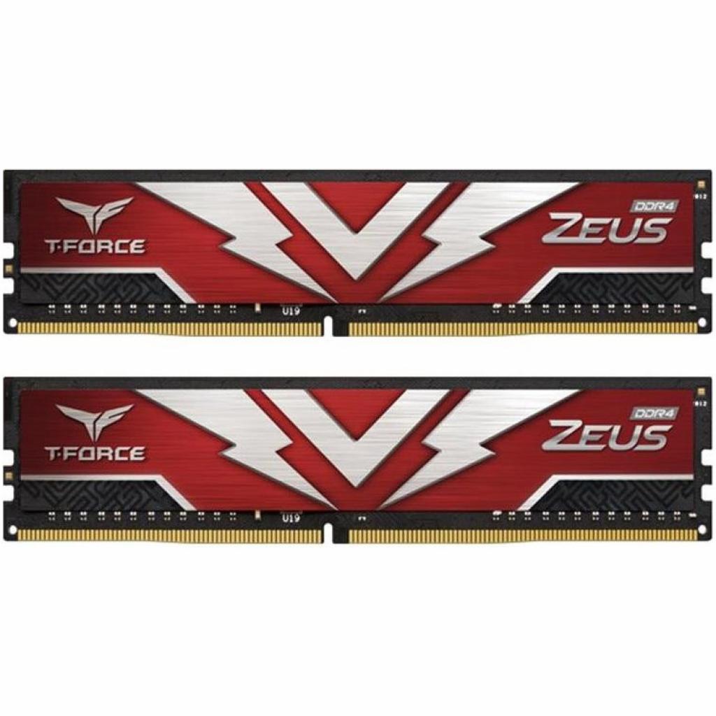 

Модуль памяти для компьютера DDR4 16GB (2x8GB) 2666 MHz T-Force Zeus Red Team (TTZD416G2666HC19DC01)