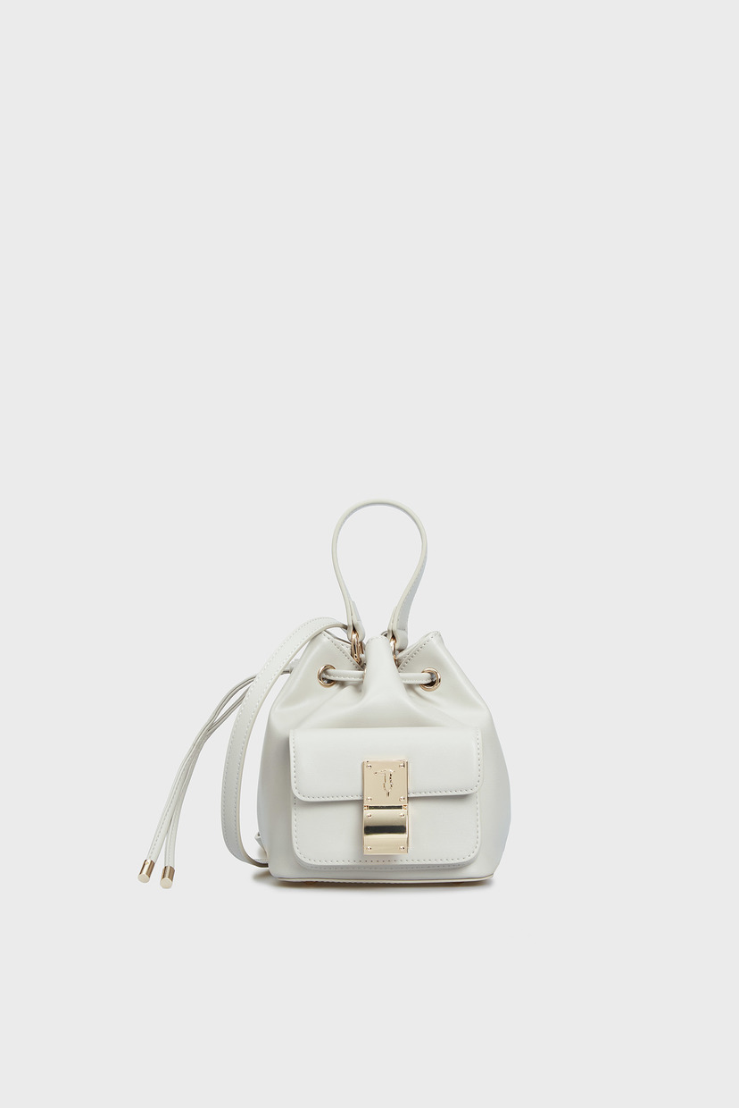 

Женская серая сумка PRE LIONE BUCKET SM SMOOTH ECOLEATHER Trussardi OS 9Y099998/75B01123