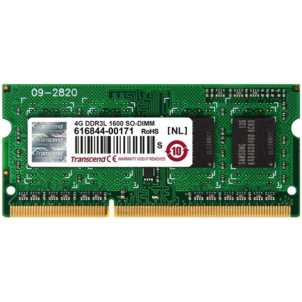 

Оперативная память SO-DIMM Transcend 4GB DDR3L PC3L-12800 1600 MHz (TS512MSK64W6H)