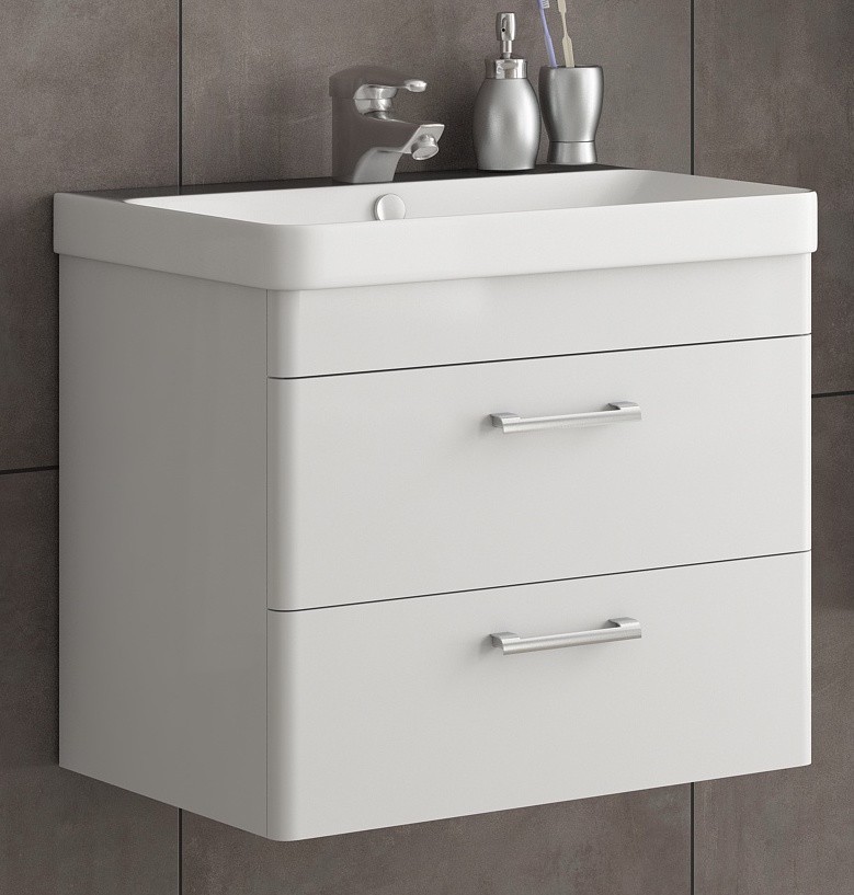 

Подвесная тумба с умывальником Aquanil Maria 60 White