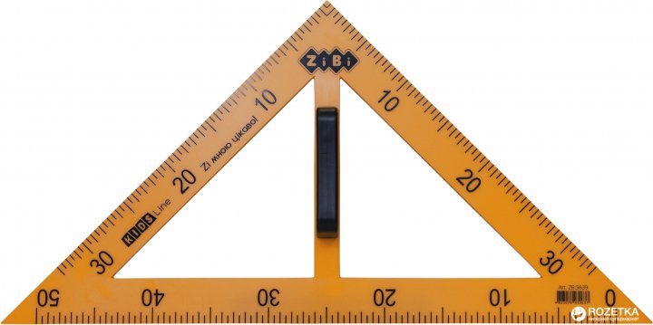 

Угольник ZiBi Teacher 90°/45° 50 cм Желтый (ZB.5639)