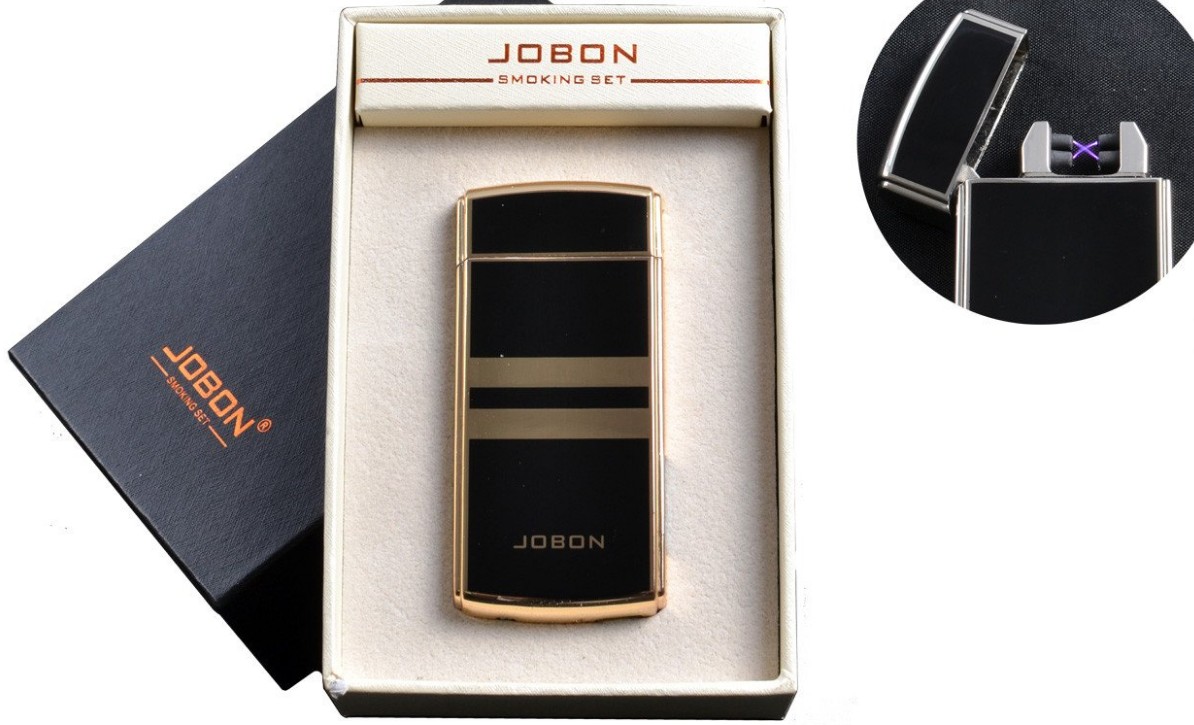 

Электроимпульсная зажигалка в подарочной коробке Jobon цвет чёрный