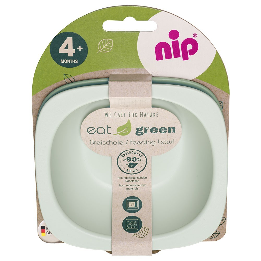 

Мисочки для кормления глубокие Nip, эко-серия Green, 2 шт., 300 мл, зеленый (37065)