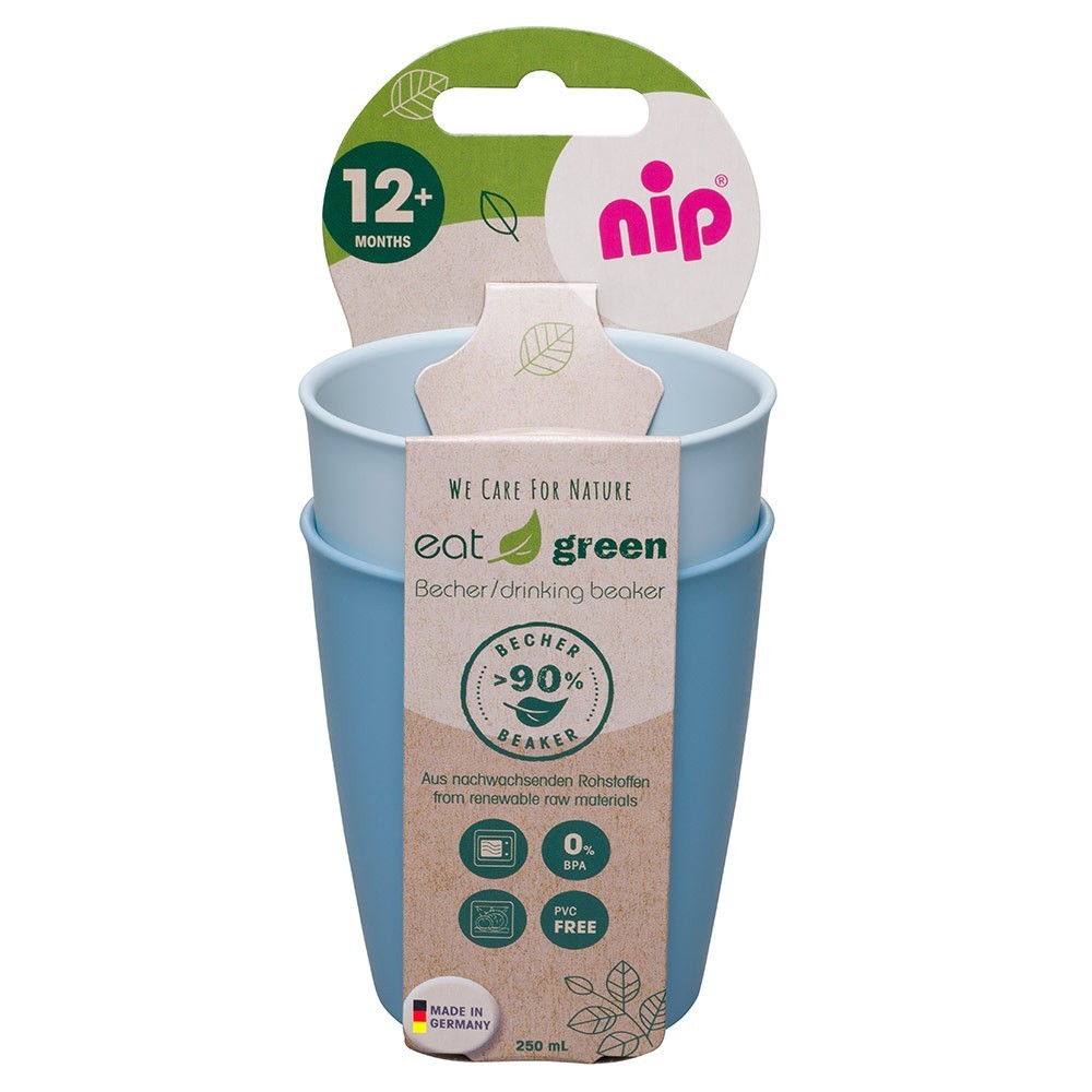 

Стаканы для питья Nip, эко-серия Green, 2 шт., 250 мл, голубой (37067)